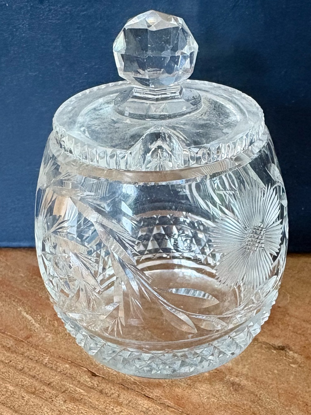 Clear Cut Crystal Decorative Holder